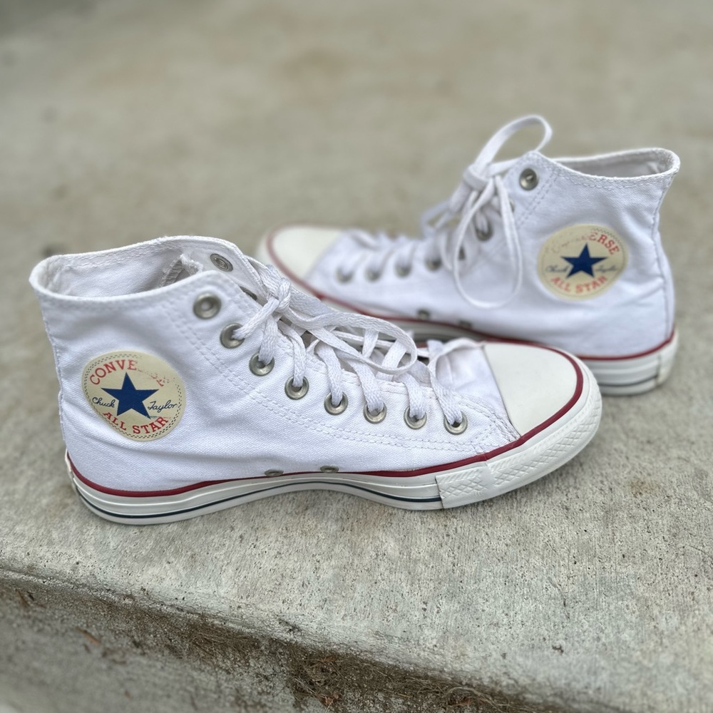 High Top White Converse